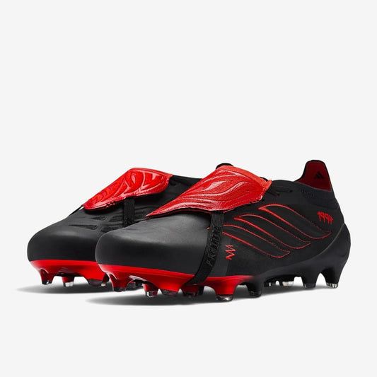 Adidas Predator 26 Elite Fold-over Tongue FG L-Tech - Noir/Rouge Vif