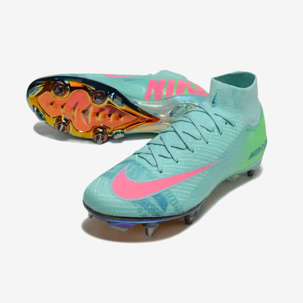 Nike Air Zoom Mercurial Superfly 10 SG Cosmic Speed 2 - Turquoise/Noir ÉDITION LIMITÉE