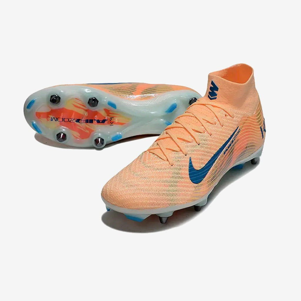 Nike Air Zoom Mercurial Superfly 10 SG Kylian Mbappe - Orange/Bleu turquoise SG