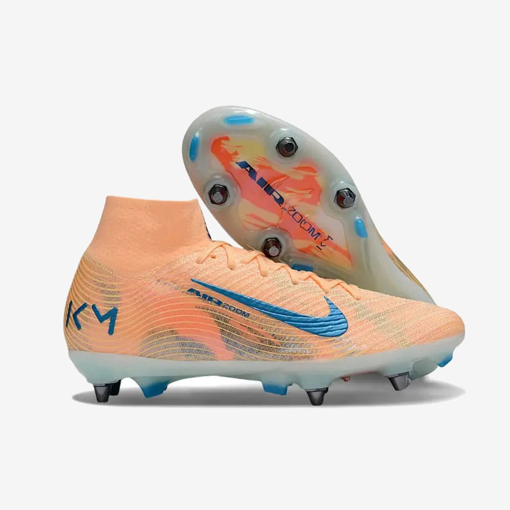 Nike Air Zoom Mercurial Superfly 10 SG Kylian Mbappe - Orange/Bleu turquoise SG