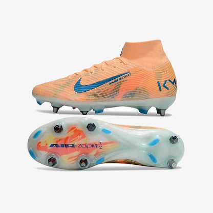 Nike Air Zoom Mercurial Superfly 10 SG Kylian Mbappe - Orange/Bleu turquoise SG