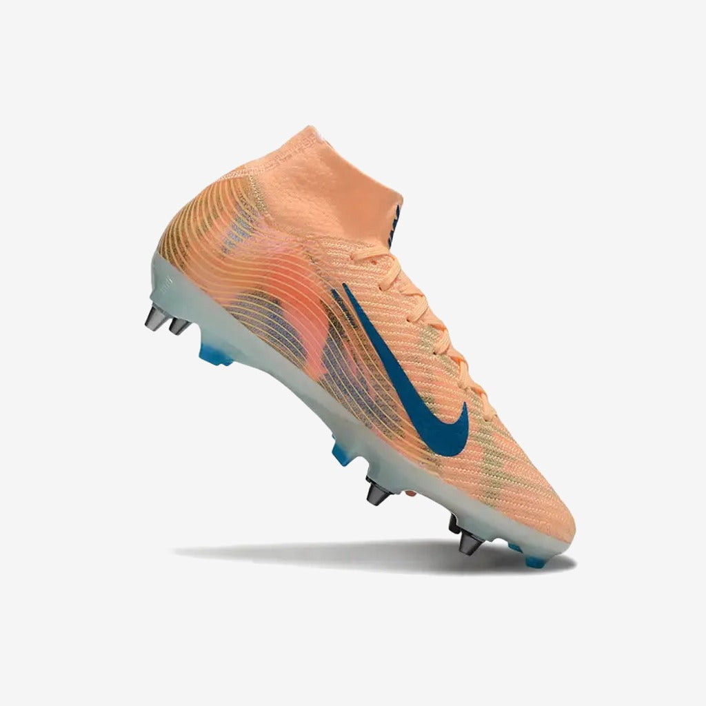 Nike Air Zoom Mercurial Superfly 10 SG Kylian Mbappe - Orange/Bleu turquoise SG