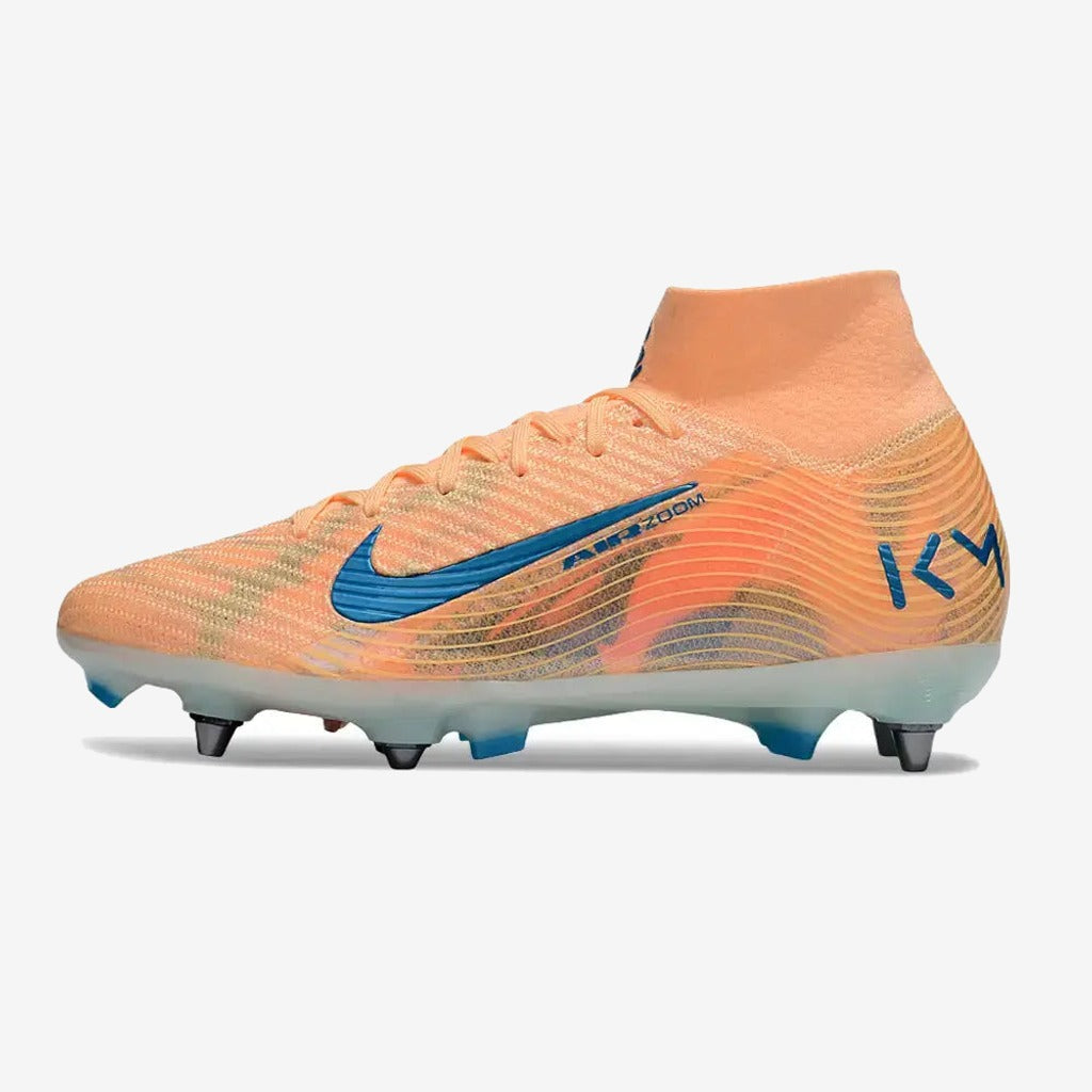 Nike Air Zoom Mercurial Superfly 10 SG Kylian Mbappe - Orange/Bleu turquoise SG