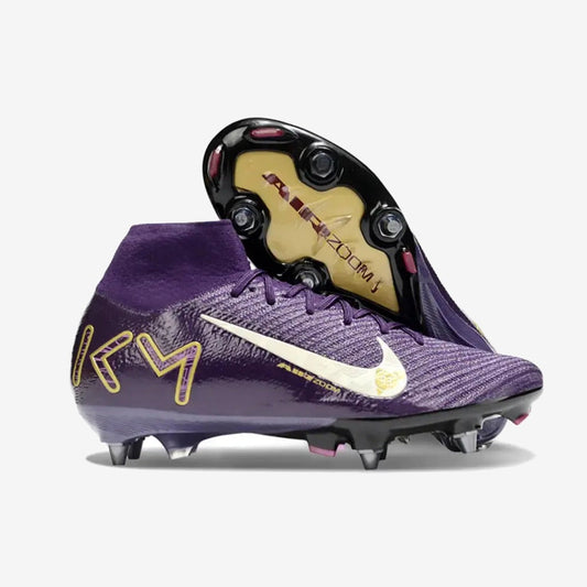 Nike Air Zoom Mercurial Superfly 10 SG Mbappé Personal Edition - Violet/Blanc