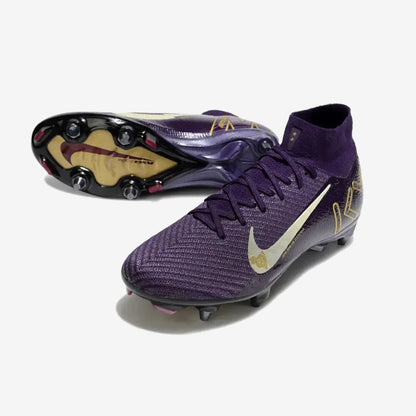 Nike Air Zoom Mercurial Superfly 10 SG Mbappé Personal Edition - Violet/Blanc