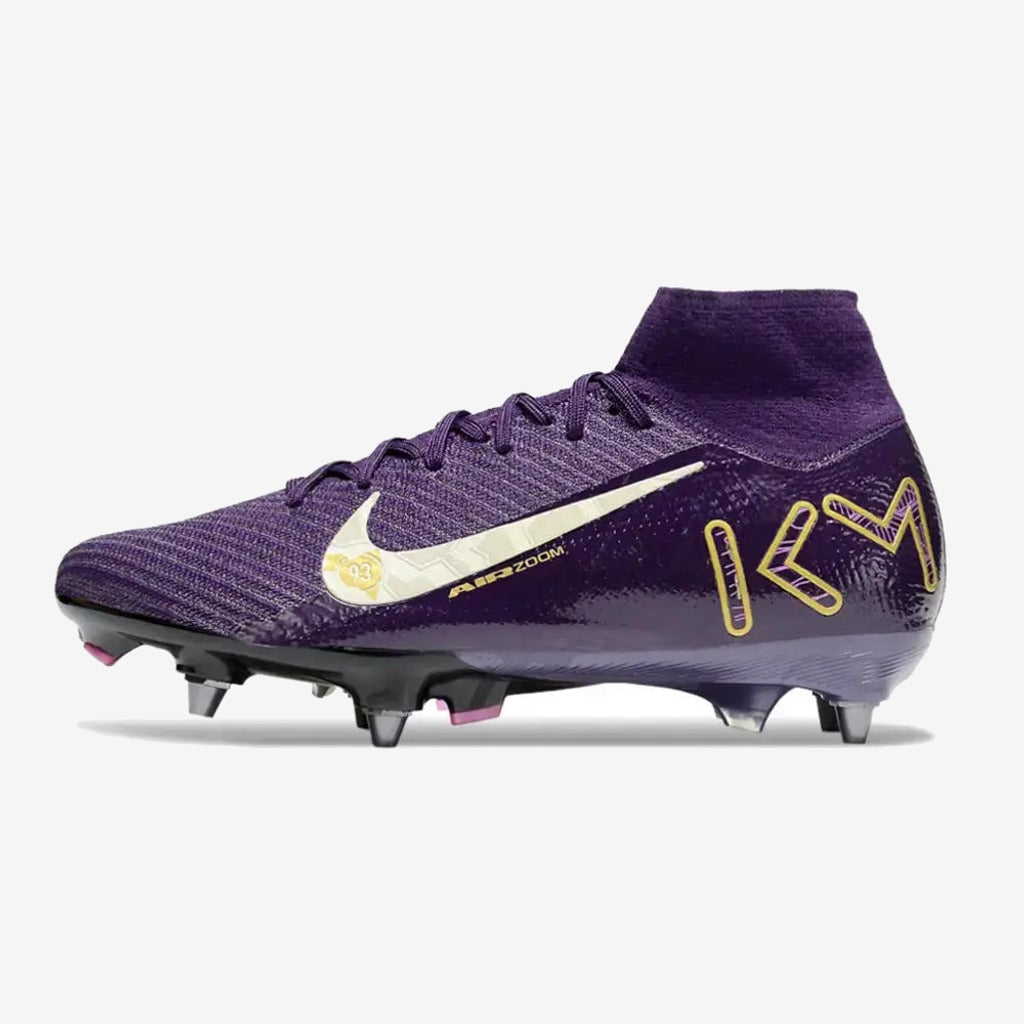 Nike Air Zoom Mercurial Superfly 10 SG Mbappé Personal Edition - Violet/Blanc