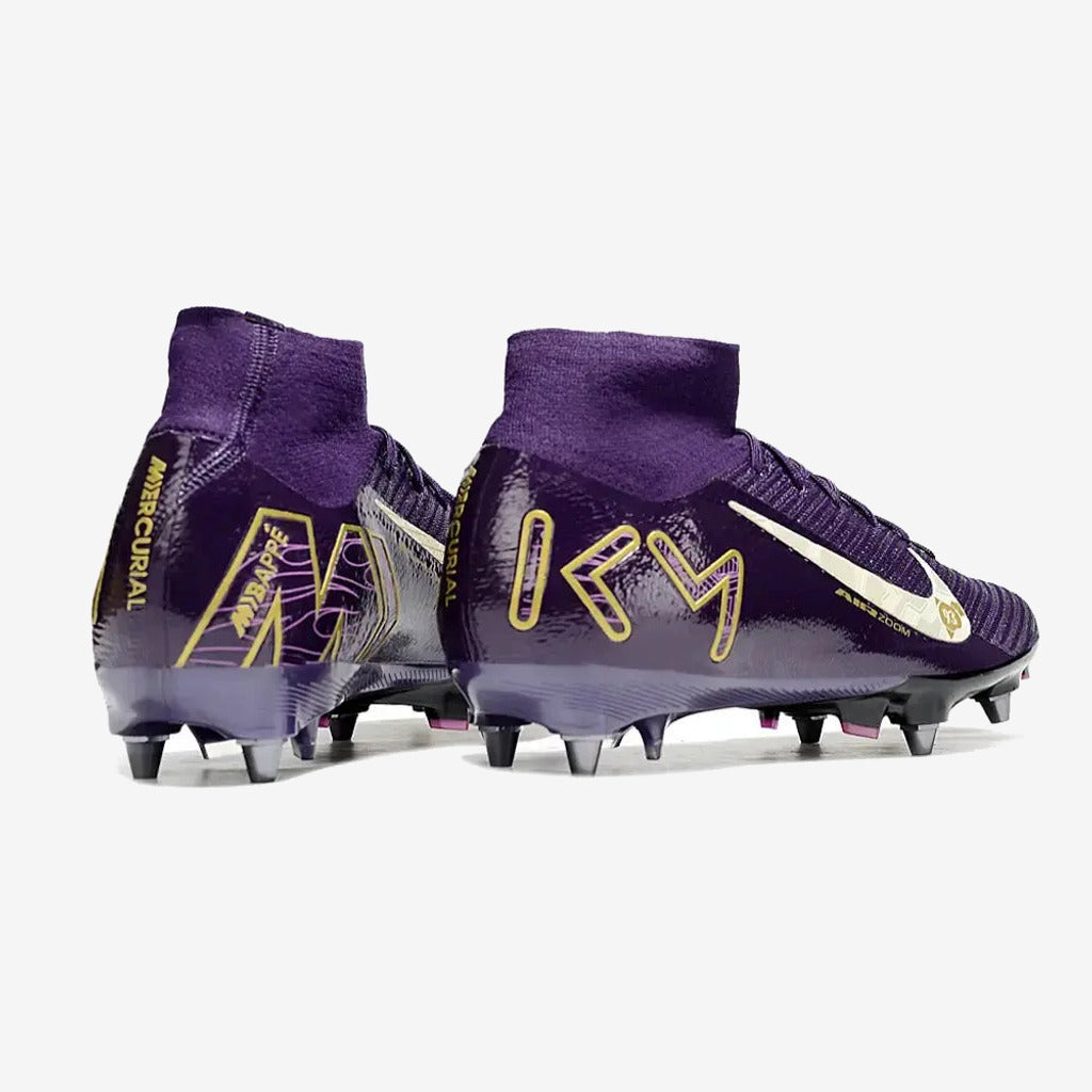 Nike Air Zoom Mercurial Superfly 10 SG Mbappé Personal Edition - Violet/Blanc