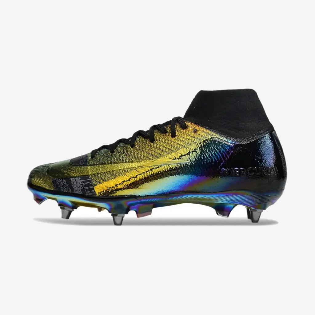 Nike Air Zoom Mercurial Superfly 10 SG Soft Ground - Doré/Noir/Bleu