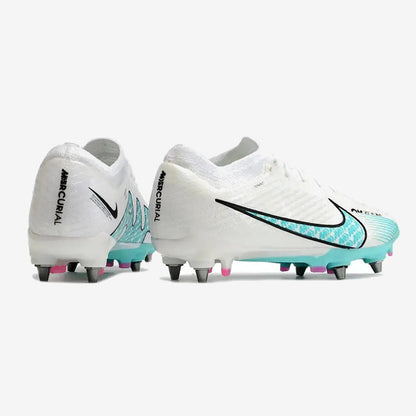 Nike Air Zoom Mercurial Vapor 15 Academy SG Blast - Blanc/Bleu Turquoise/Rose