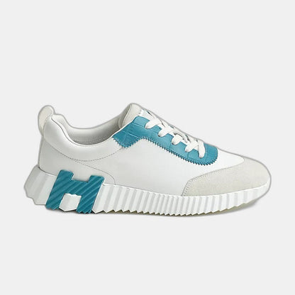 Sneakers Hermès blanc / bleu minéral