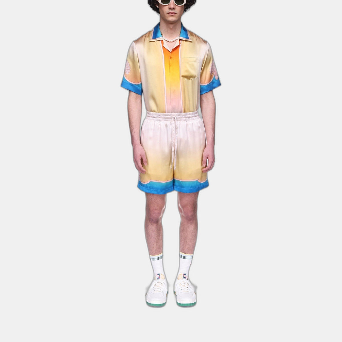 L'Arc Coloré Silk Shorts