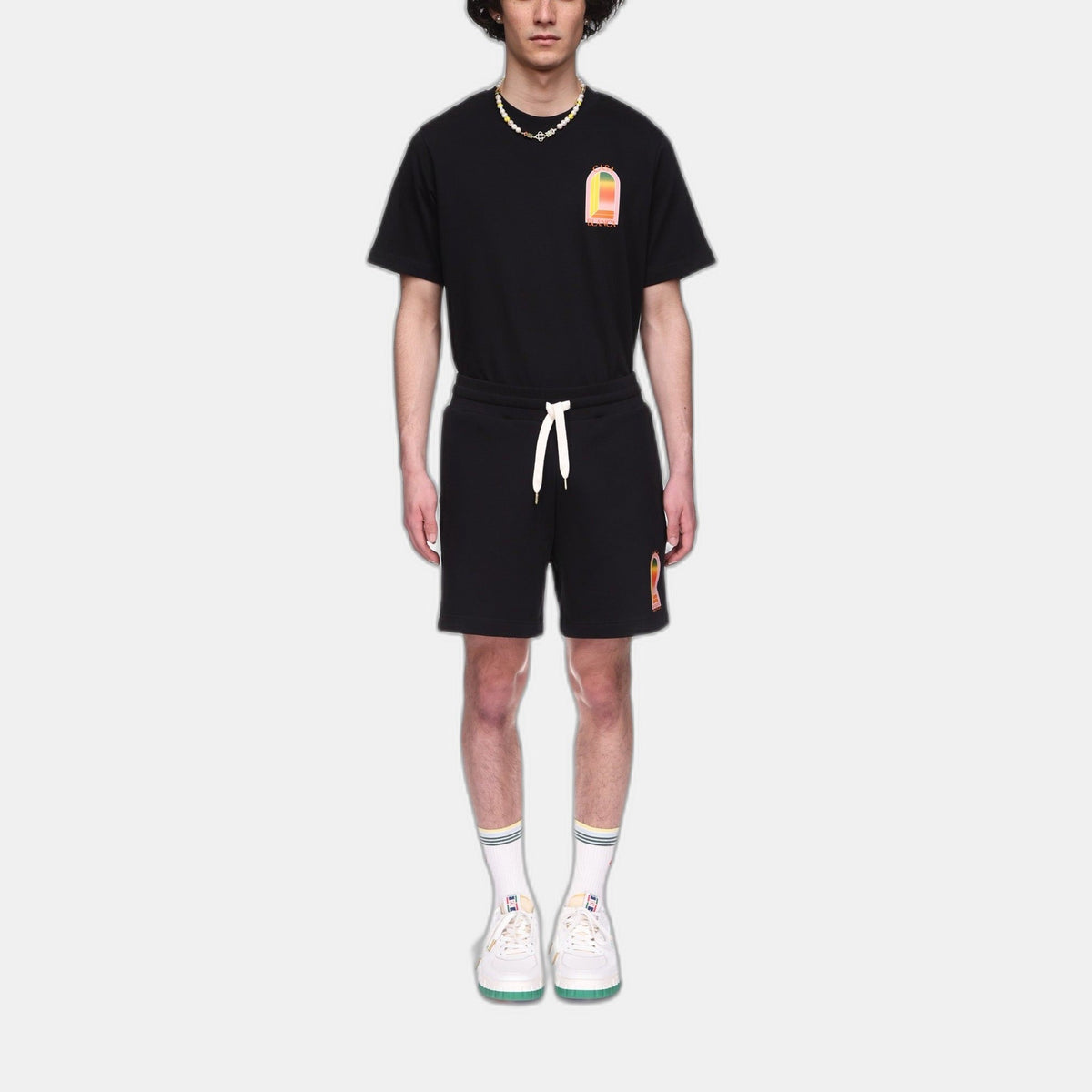 Gradient L'Arche Sweatshorts - casablanca (2)