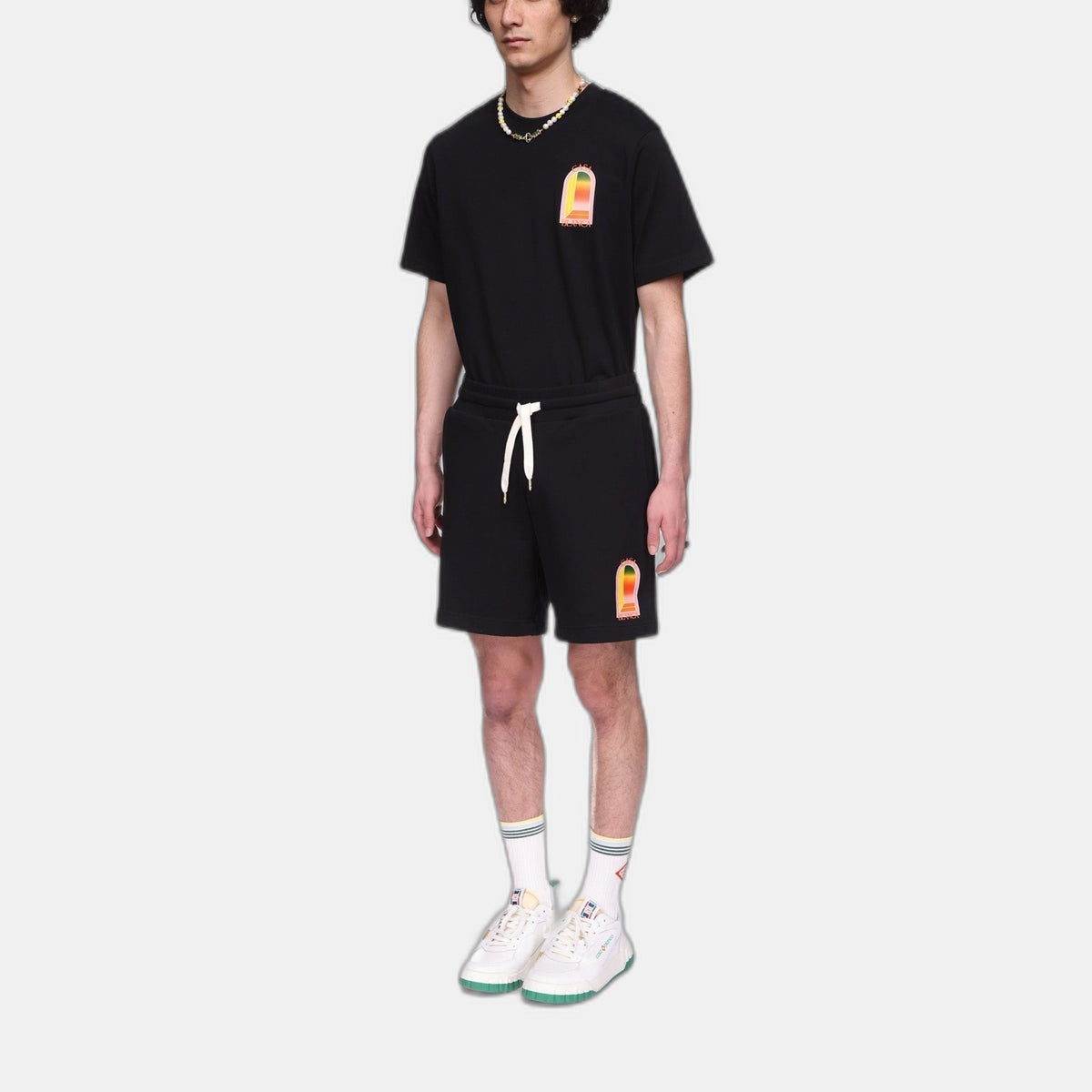 Gradient L'Arche Sweatshorts - casablanca (2)