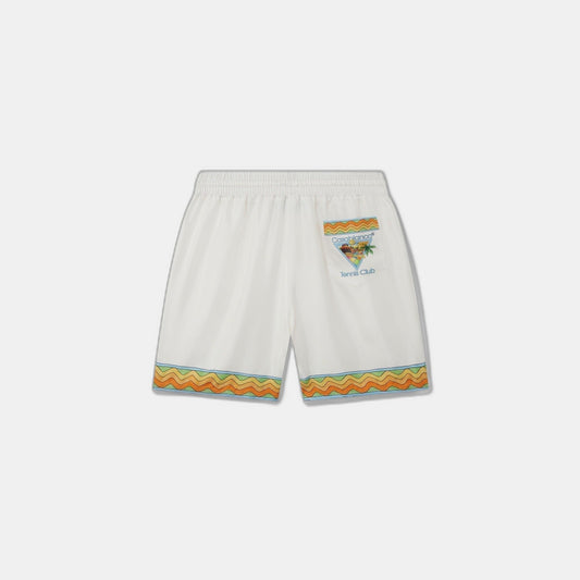 Afro Cubism Tennis Club Silk Shorts