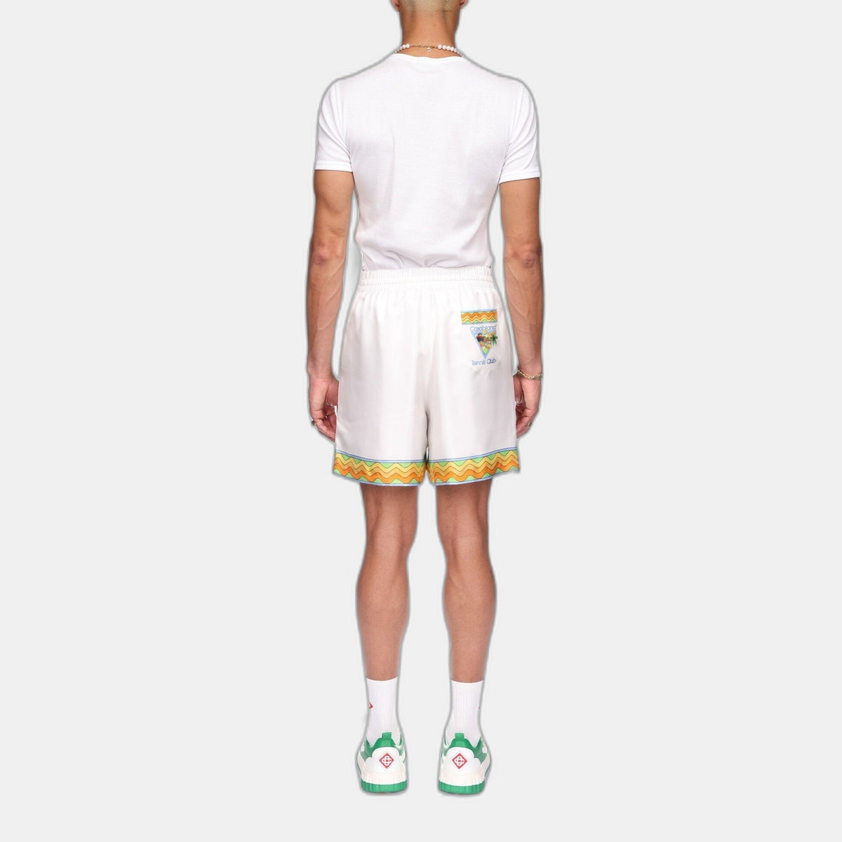 Afro Cubism Tennis Club Silk Shorts