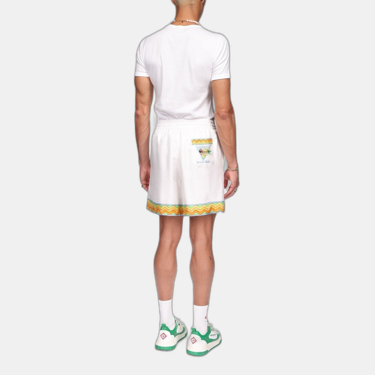 Afro Cubism Tennis Club Silk Shorts