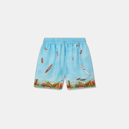Maison Sur Piloti Silk Shorts