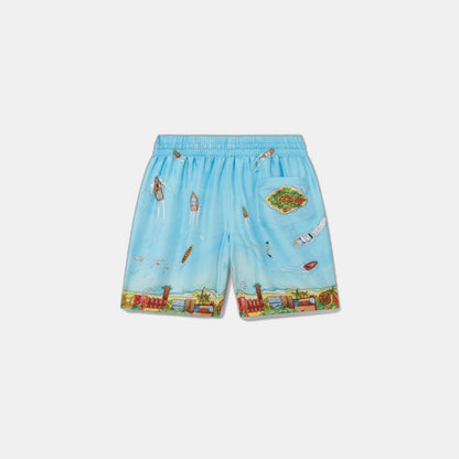 Maison Sur Piloti Silk Shorts