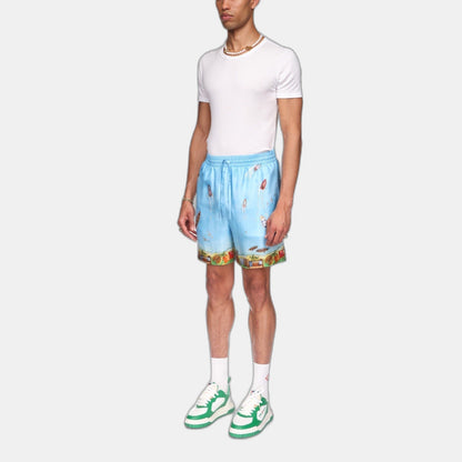 Maison Sur Piloti Silk Shorts