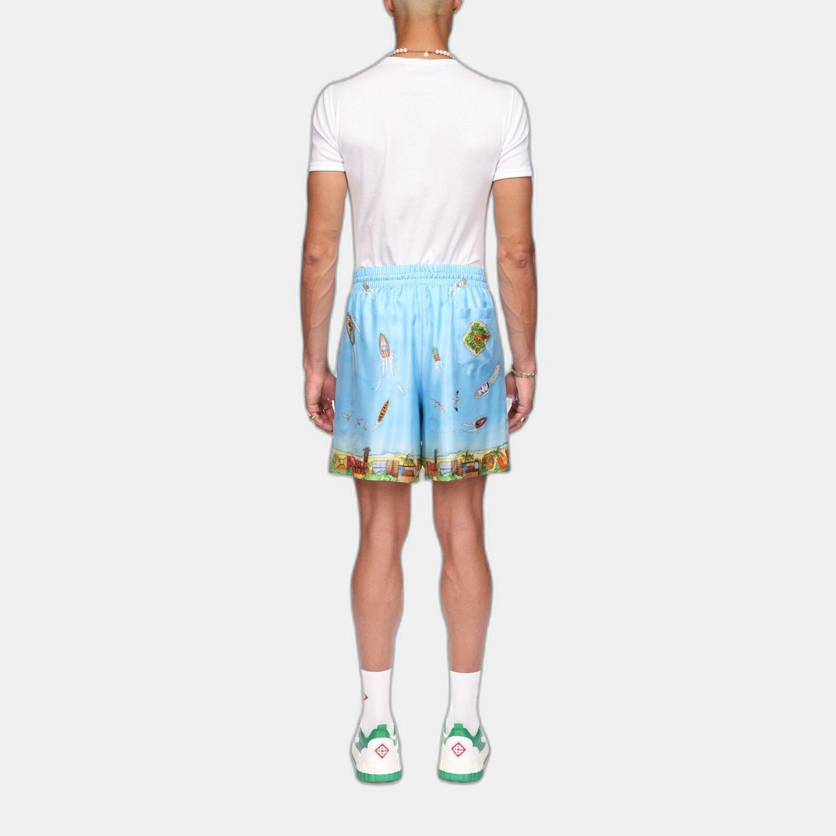 Maison Sur Piloti Silk Shorts