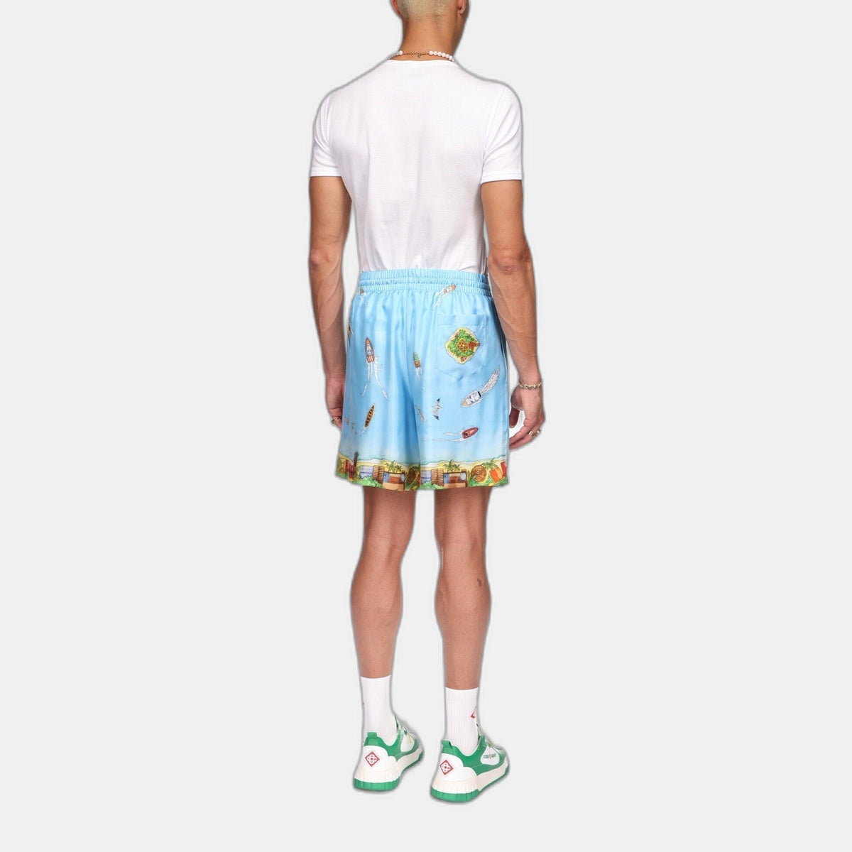 Maison Sur Piloti Silk Shorts
