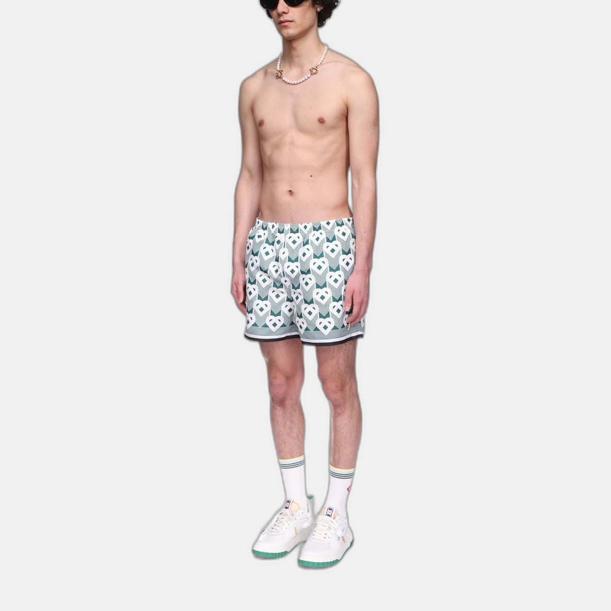 Heart Monogram Swim Trunks