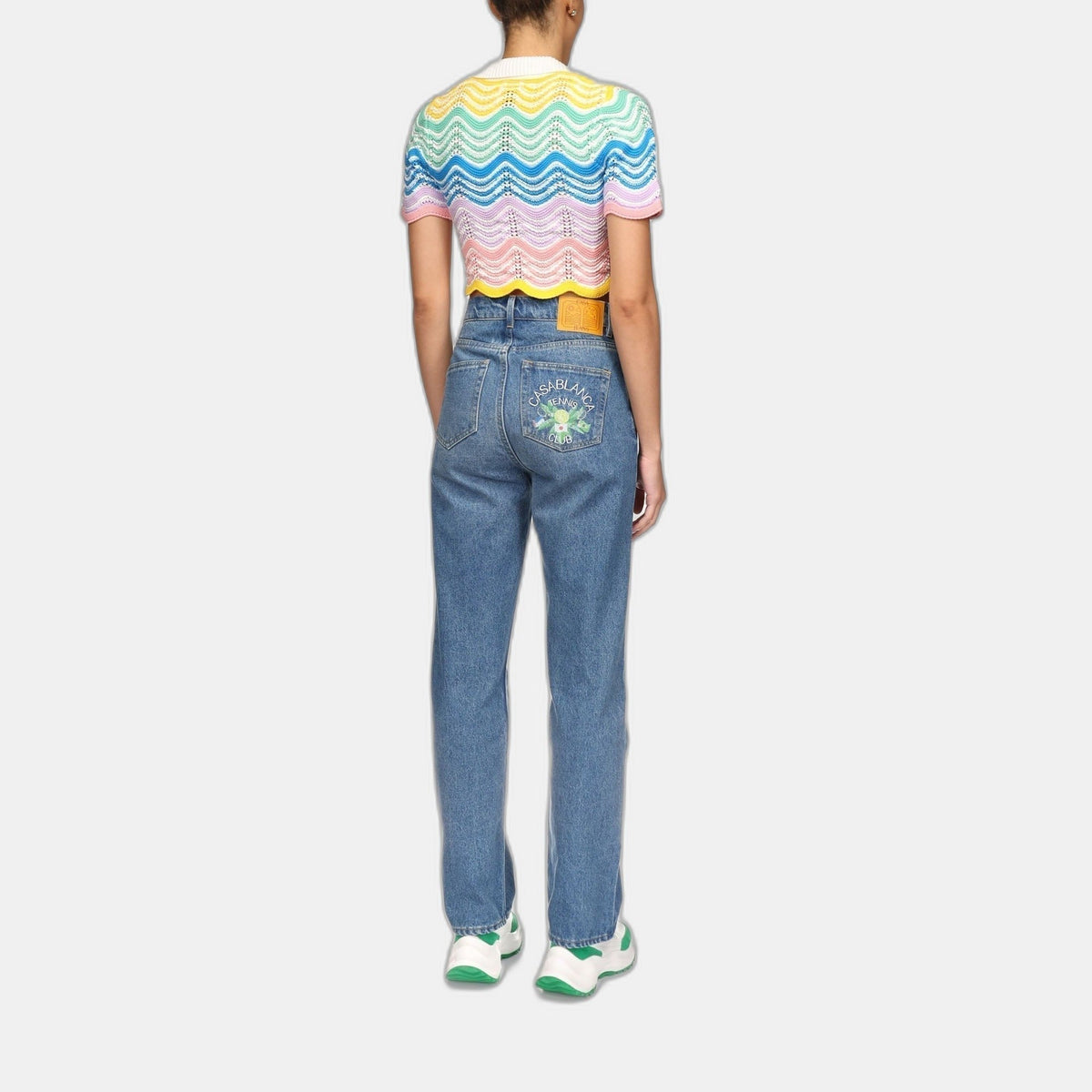Gradient Wave Crochet Top