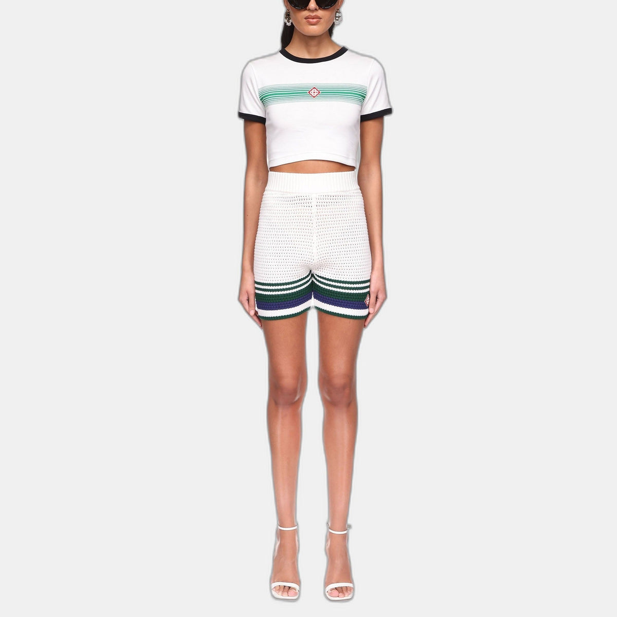Crochet Tennis Shorts - casablanca