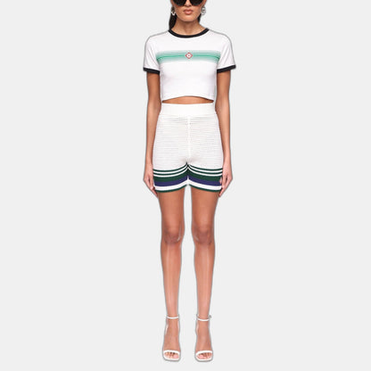Crochet Tennis Shorts - casablanca