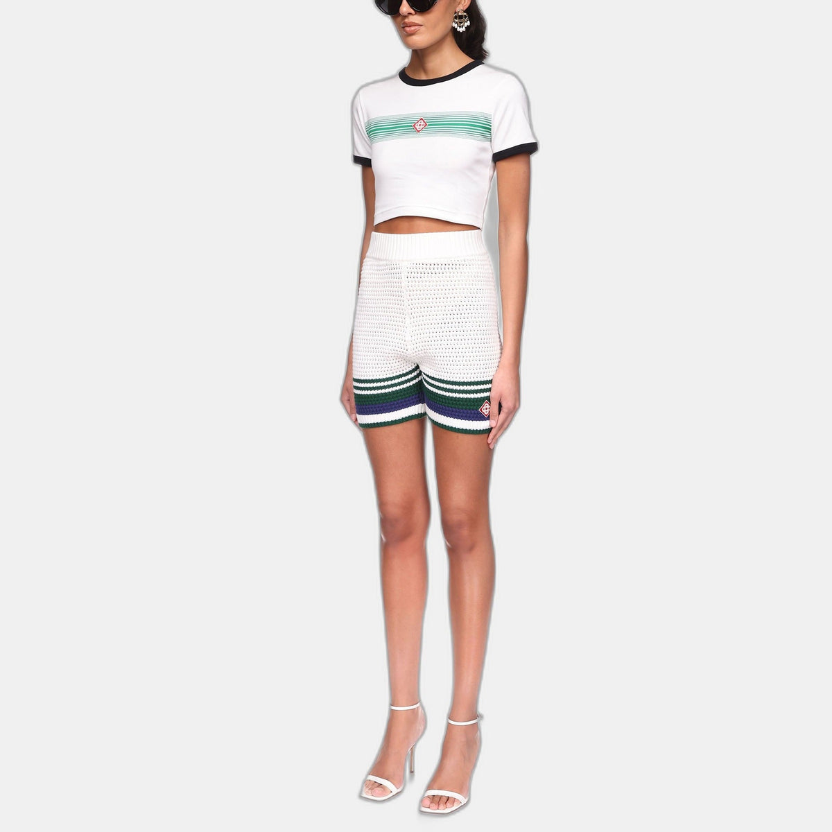 Crochet Tennis Shorts - casablanca