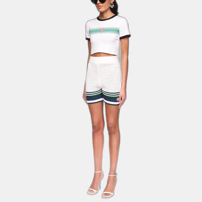 Crochet Tennis Shorts - casablanca