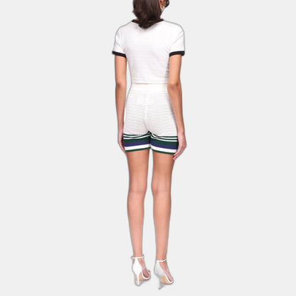Crochet Tennis Shorts - casablanca
