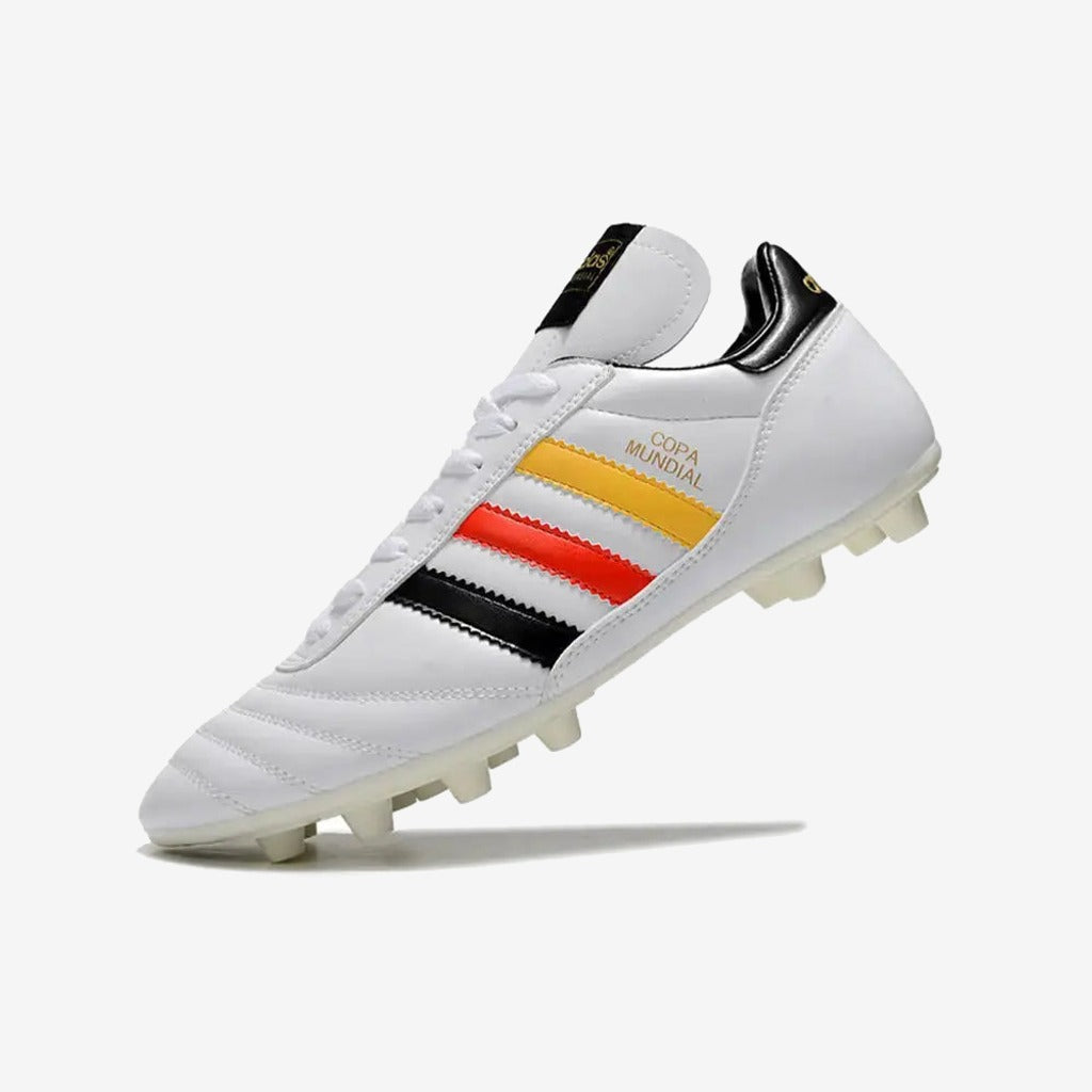 Adidas Copa Mundial FG Allemagne - Blanc/Noir/Rouge/Jaune ÉDITION LIMITÉE