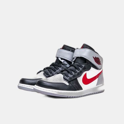 Jordan 1 High FlyEase Black Particle Grey Gym Red