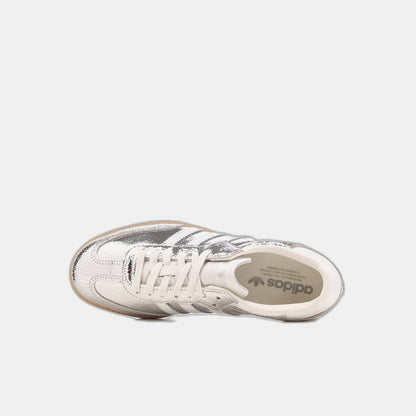 adidas Samba OG Silver Metallic Cracked Leather (Women's)