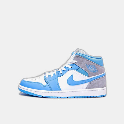 Jordan 1 Mid University Blue Grey