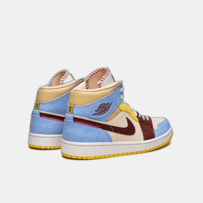 Air Jordan 1 Mid SE Fearless Maison Chateau Rouge