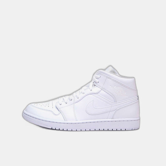 Air Jordan 1 Mid Triple White (2022)
