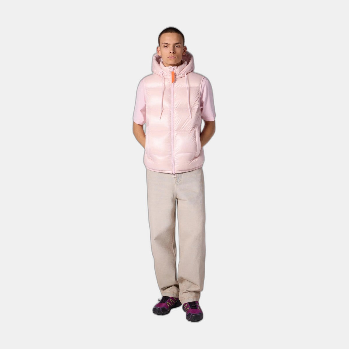 Doudoune sans manches Gertrude Gaston Pink