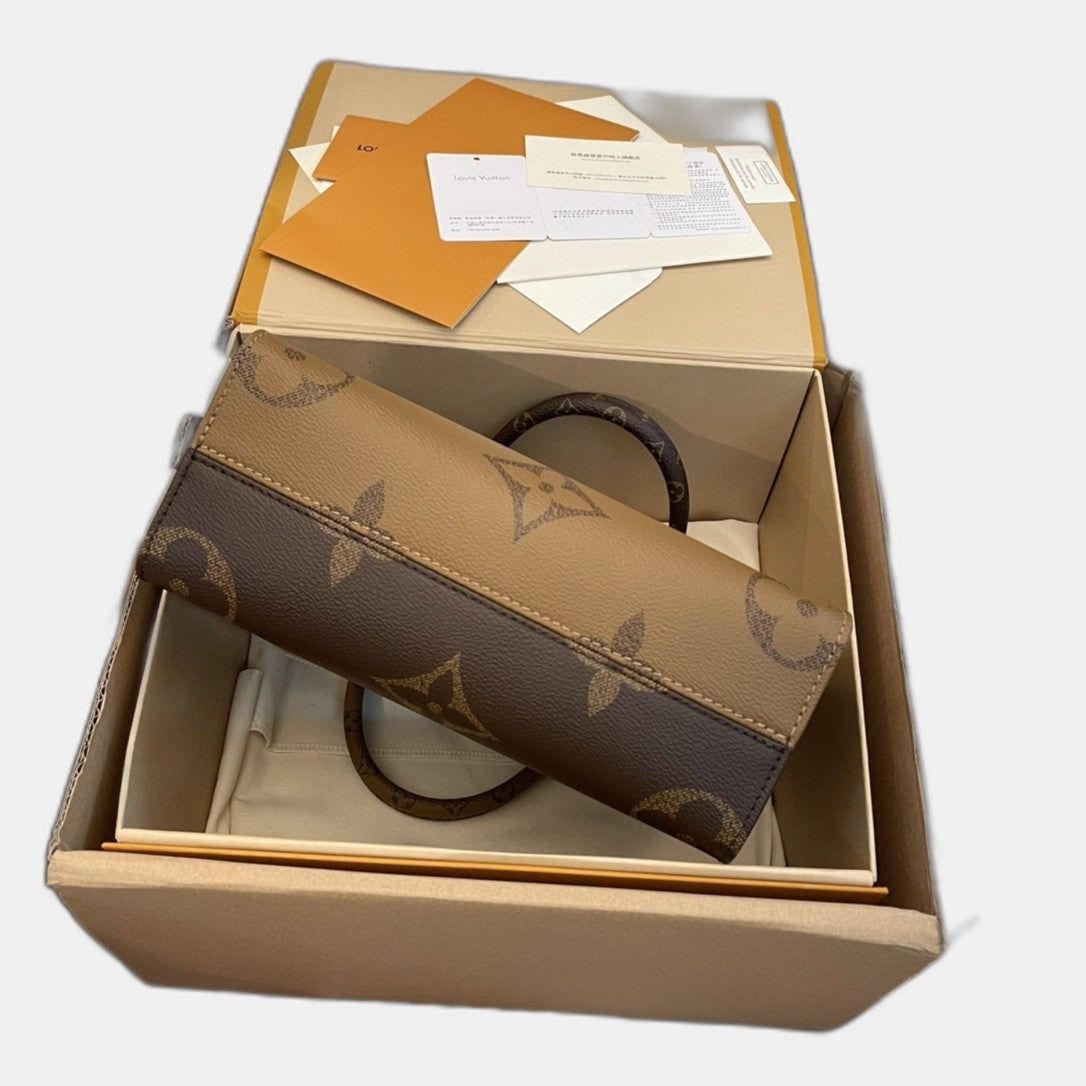 LV - Petit Cabas OnTheGo BB Maron double