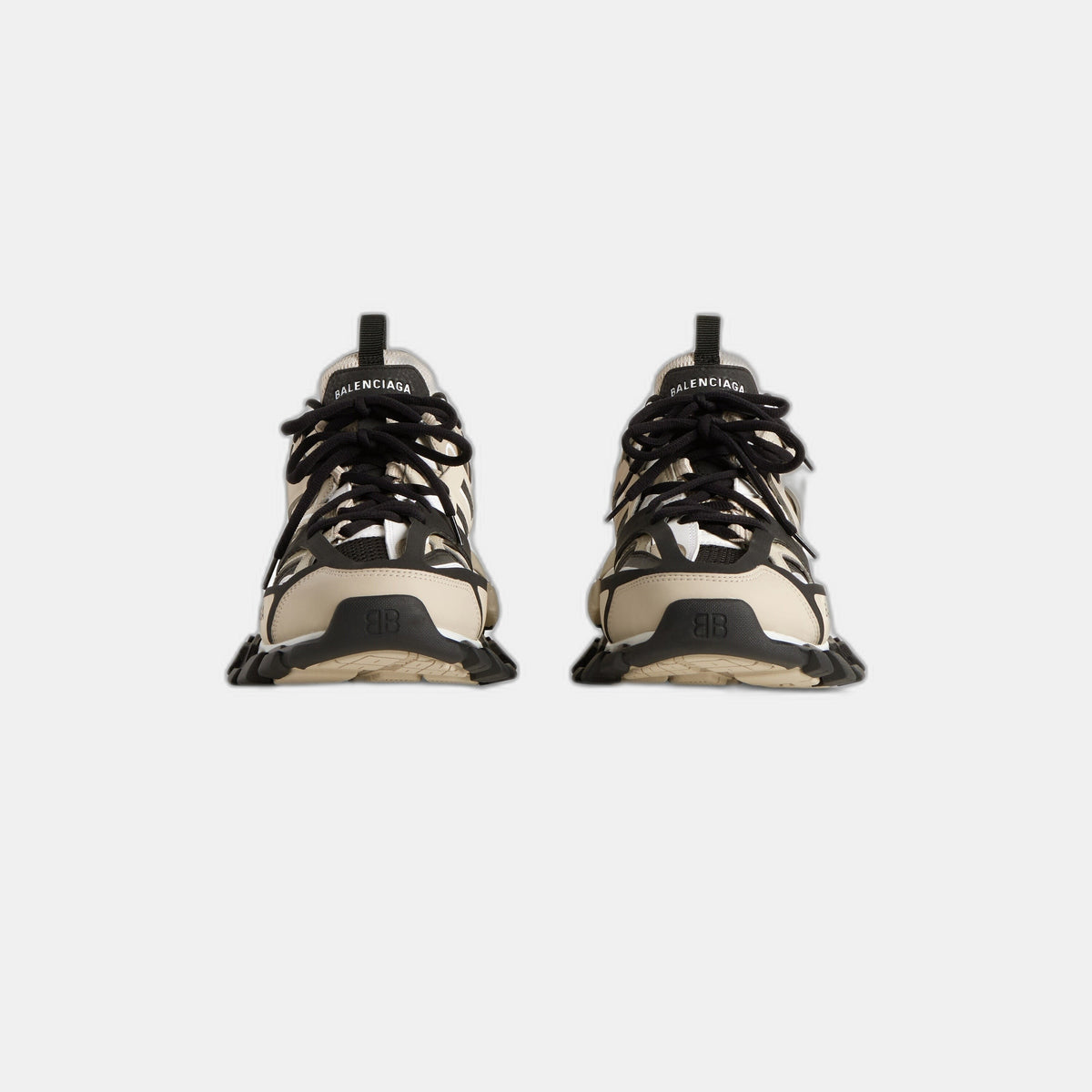 Balenciaga Track Cream Black