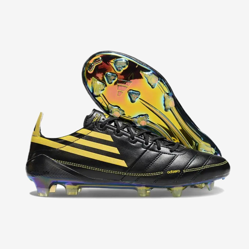 Adidas F50 ELITE ADIZERO 2010 FG REMAKE - NOIR/JAUNE ÉDITION LIMITÉE