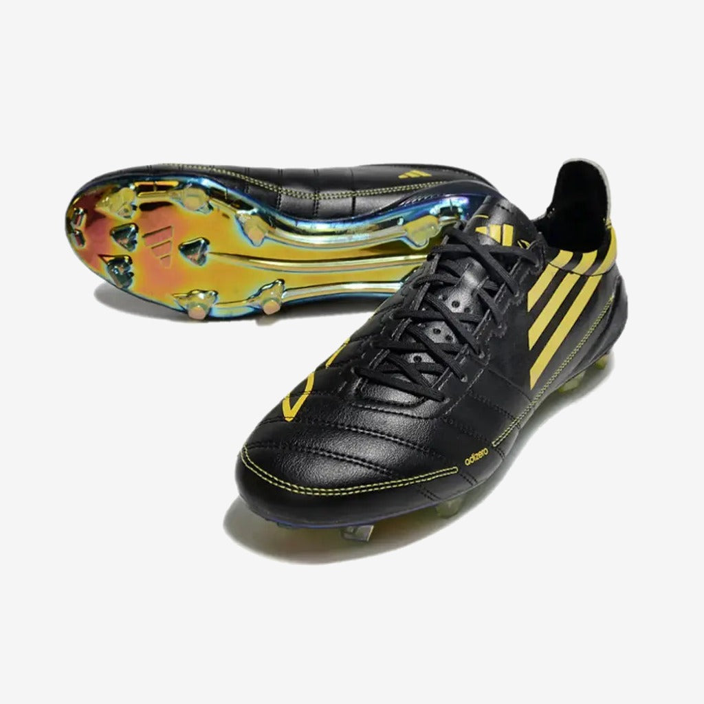 Adidas F50 ELITE ADIZERO 2010 FG REMAKE - NOIR/JAUNE ÉDITION LIMITÉE