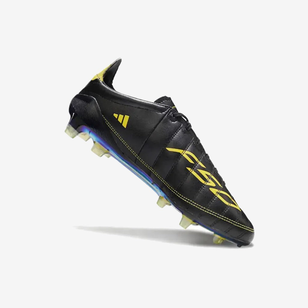 Adidas F50 ELITE ADIZERO 2010 FG REMAKE - NOIR/JAUNE ÉDITION LIMITÉE