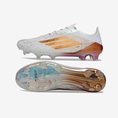 Adidas F50 ELITE FG x MOHAMED SALAH AFCON - BLANC/BRONZE ÉDITION LIMITÉE