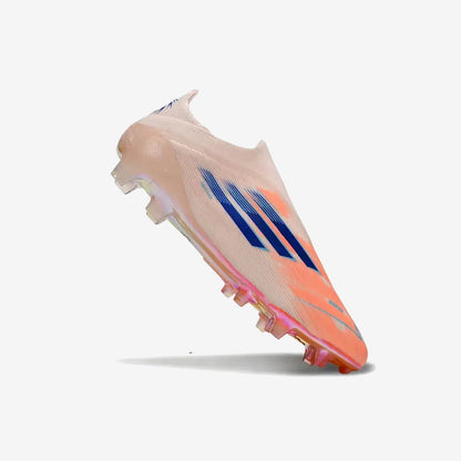 Adidas F50 Elite Laceless FG Spark Fusion - Beige/Orange/Bleu