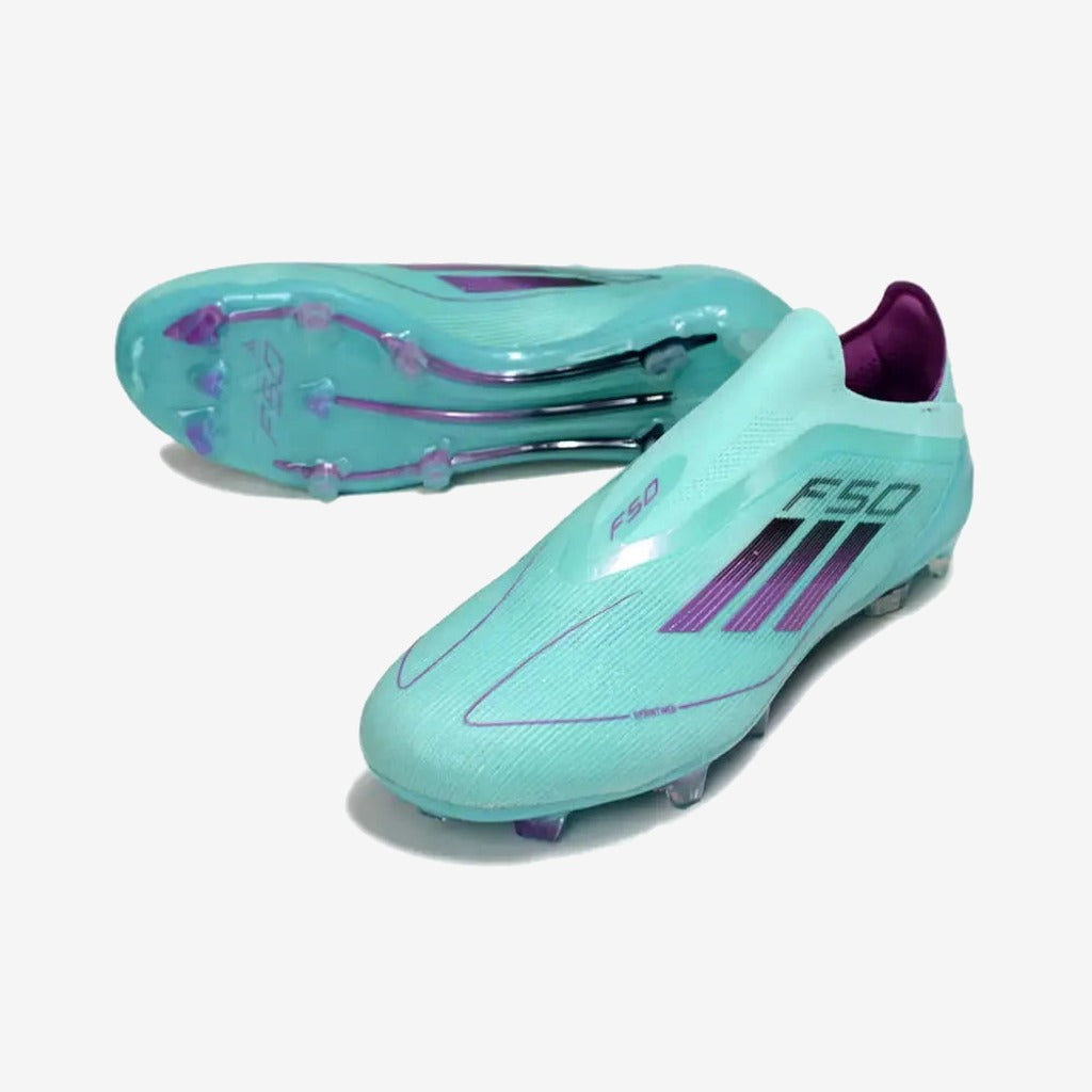 Adidas F50 Elite Laceless FG - Bleu/Violet