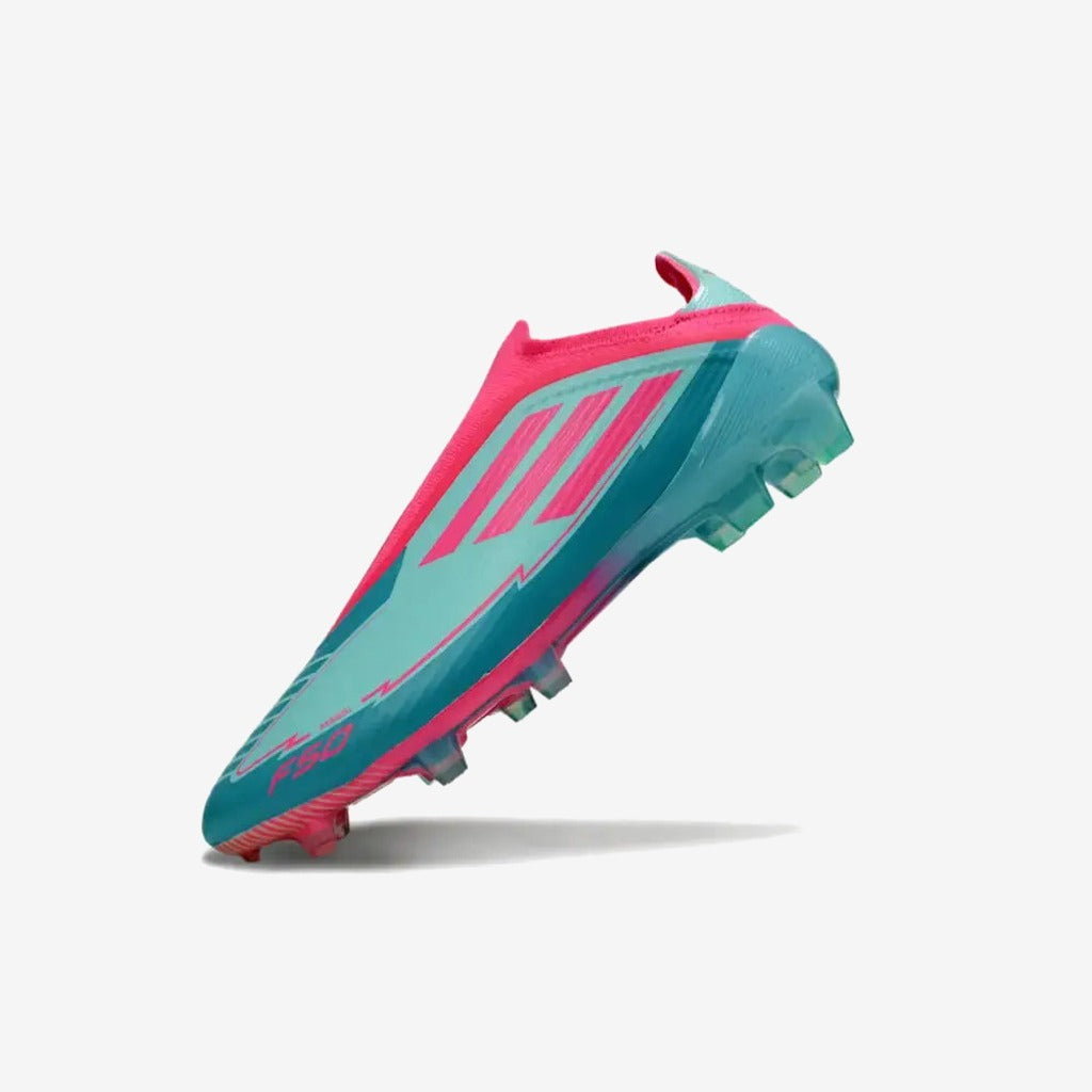Adidas F50 Elite Laceless La Vida Tropical FG - Bleu/Bleu Turquoise/Rose