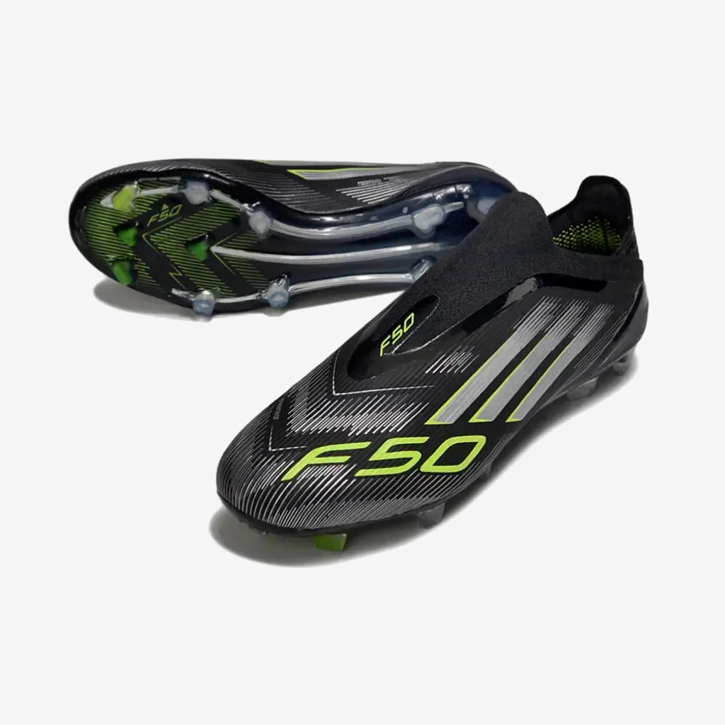 Adidas F50 Elite Laceless FG - Electric Stealth - Noir/Vert/Gris