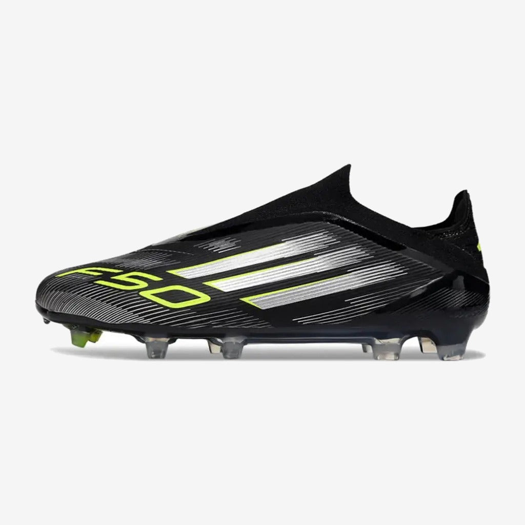 Adidas F50 Elite Laceless FG - Electric Stealth - Noir/Vert/Gris